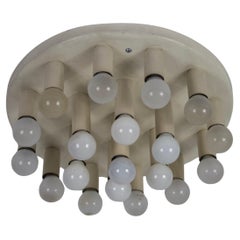 White Flush Mount or Wall Lamp, Germany, 1960s