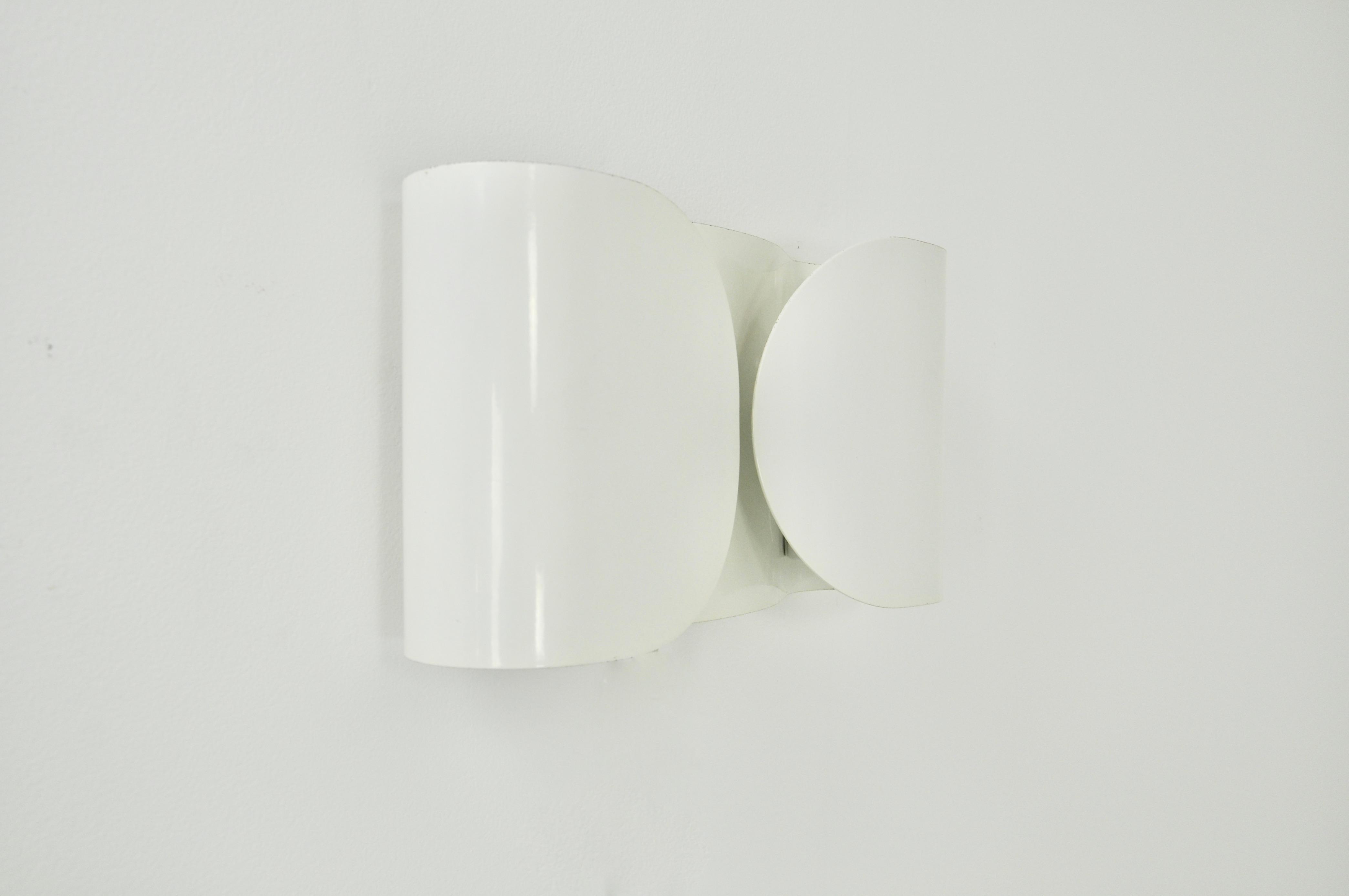 White Foglio Sconce by Tobia & Afra Scarpa for Flos, 1960s In Good Condition In Lasne, BE