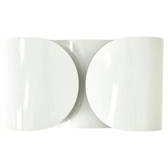 White Foglio Sconce by Tobia & Afra Scarpa for Flos, 1960s
