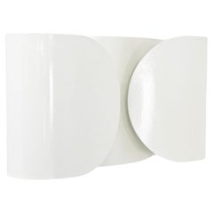 White Foglio Sconce by Tobia & Afra Scarpa for Flos, 1960s