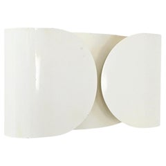 White Foglio Sconce by Tobia & Afra Scarpa for Flos, 1960s