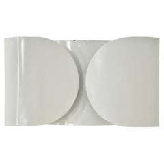 White Foglio Sconce by Tobia & Afra Scarpa for Flos, 1960s Set of 2