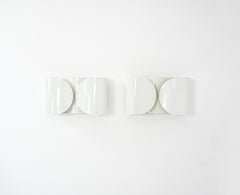 White Foglio Sconces by Tobia & Afra Scarpa for Flos, 1960s, Set of 2