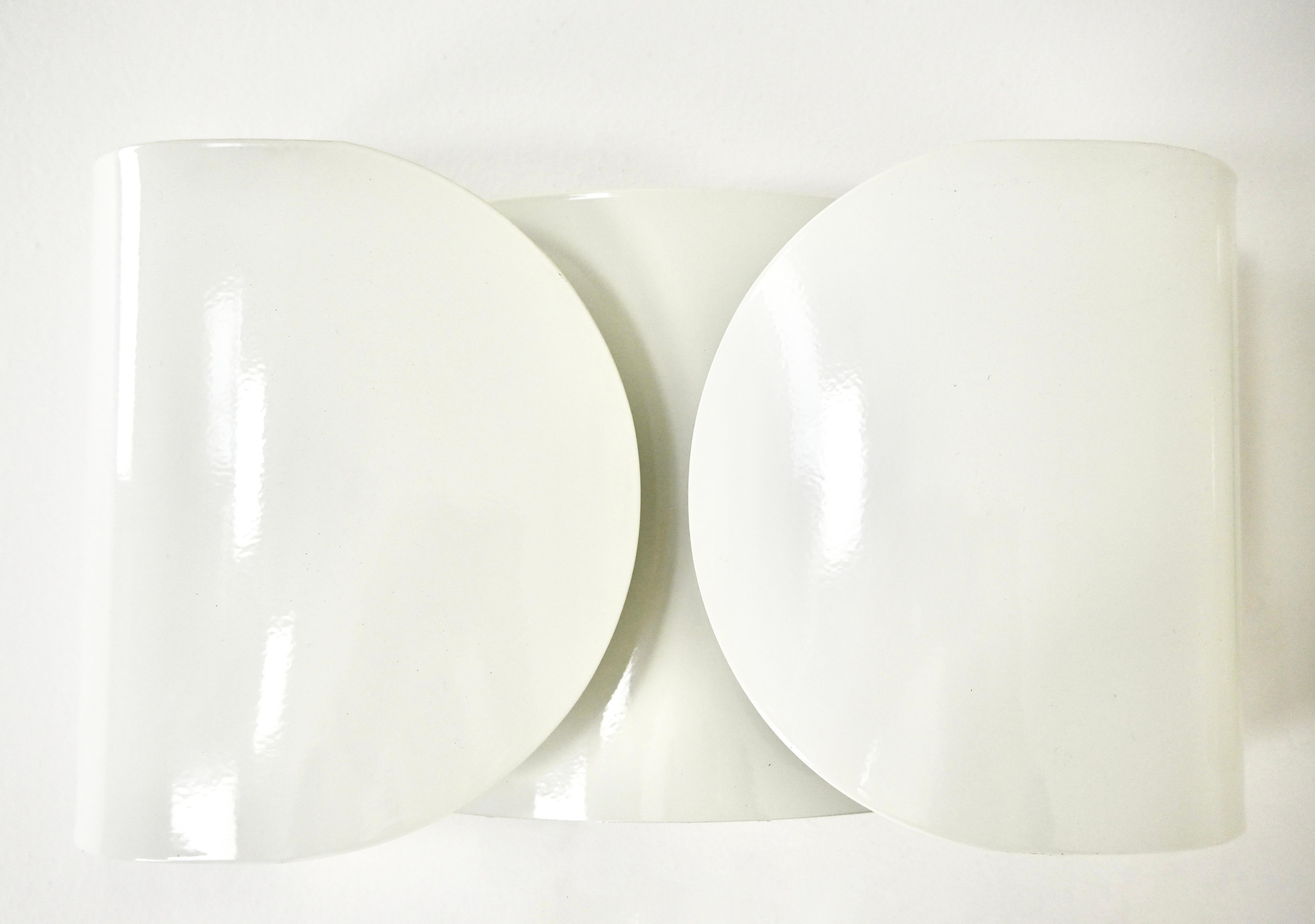 White Foglio Sconces by Tobia & Afra Scarpa for Flos, 1960s, Set of 2 2