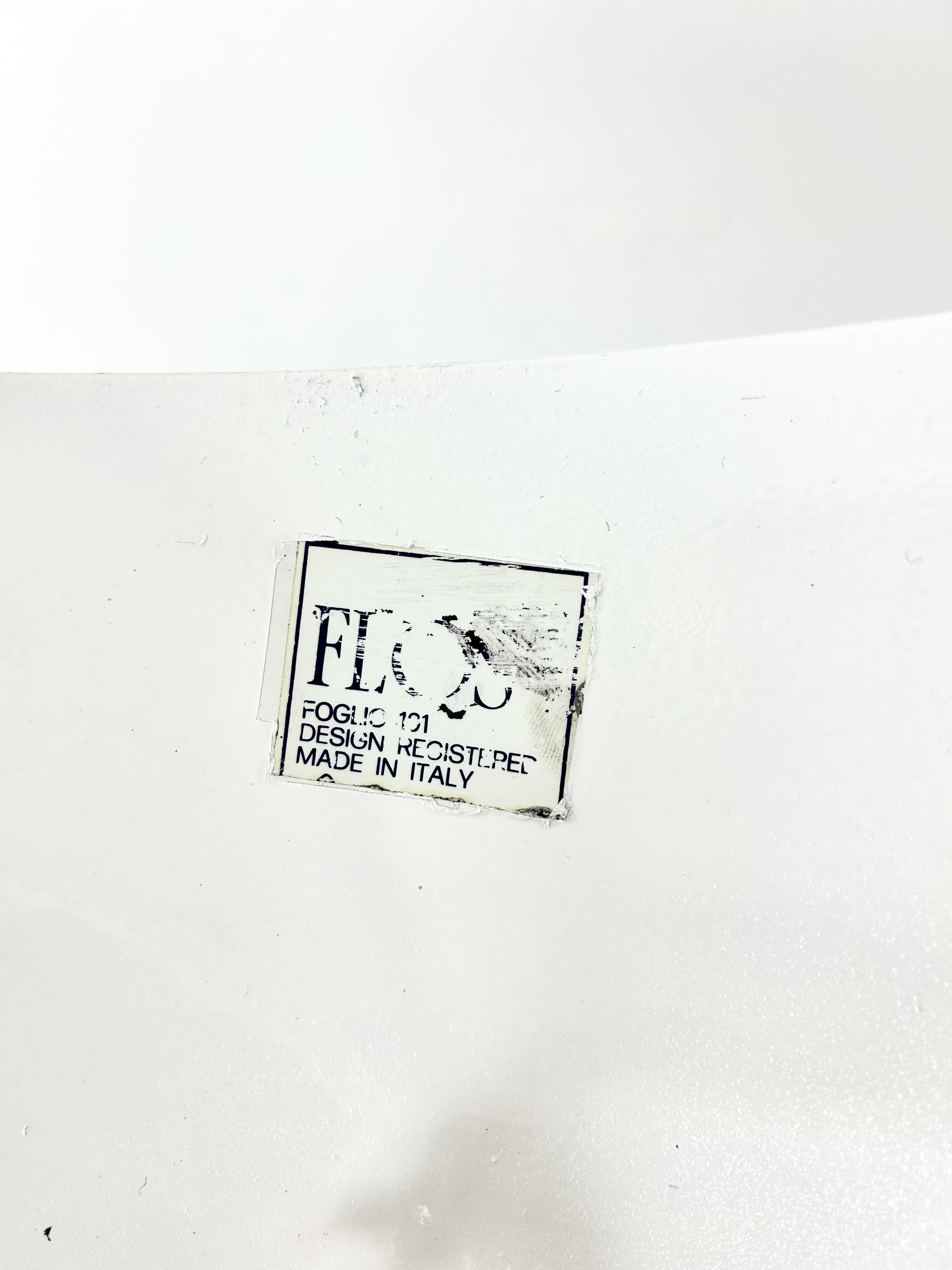 Set aus 2 weißen Foglio-Wandleuchten von Tobia & Afra Scarpa für Flos, 1960er Jahre im Angebot 4