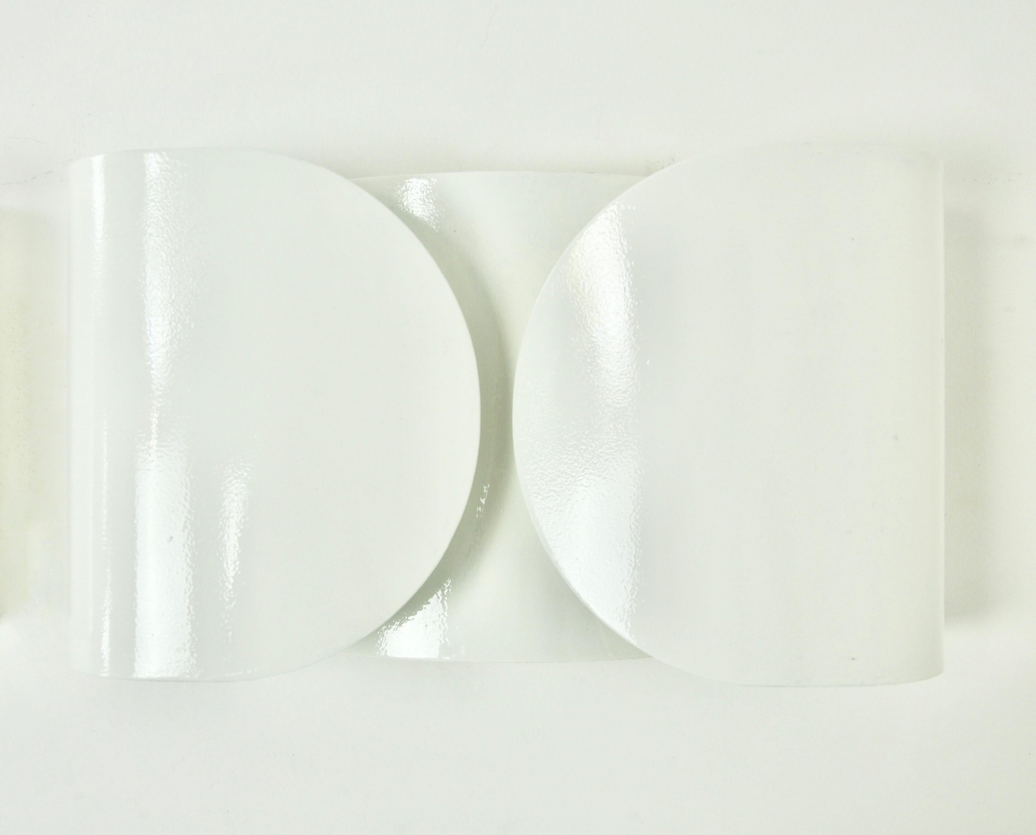 White Foglio Sconces by Tobia & Afra Scarpa for Flos, 1960s Set of 2 For Sale 4