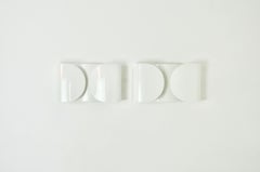 White Foglio Wall Lamps by Tobia & Afra Scarpa for Flos, 1960s Set of 2