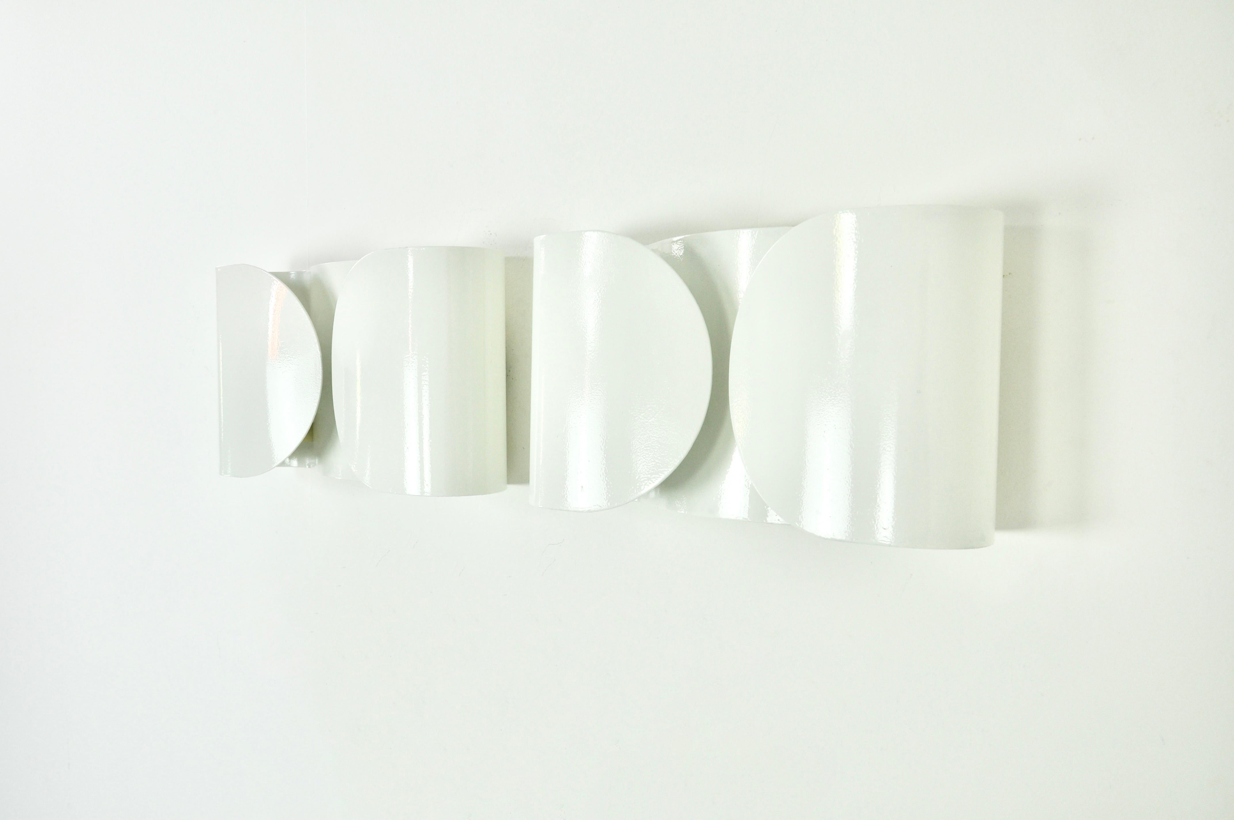 White Foglio Sconces by Tobia & Afra Scarpa for Flos, 1960s Set of 2 For Sale 1
