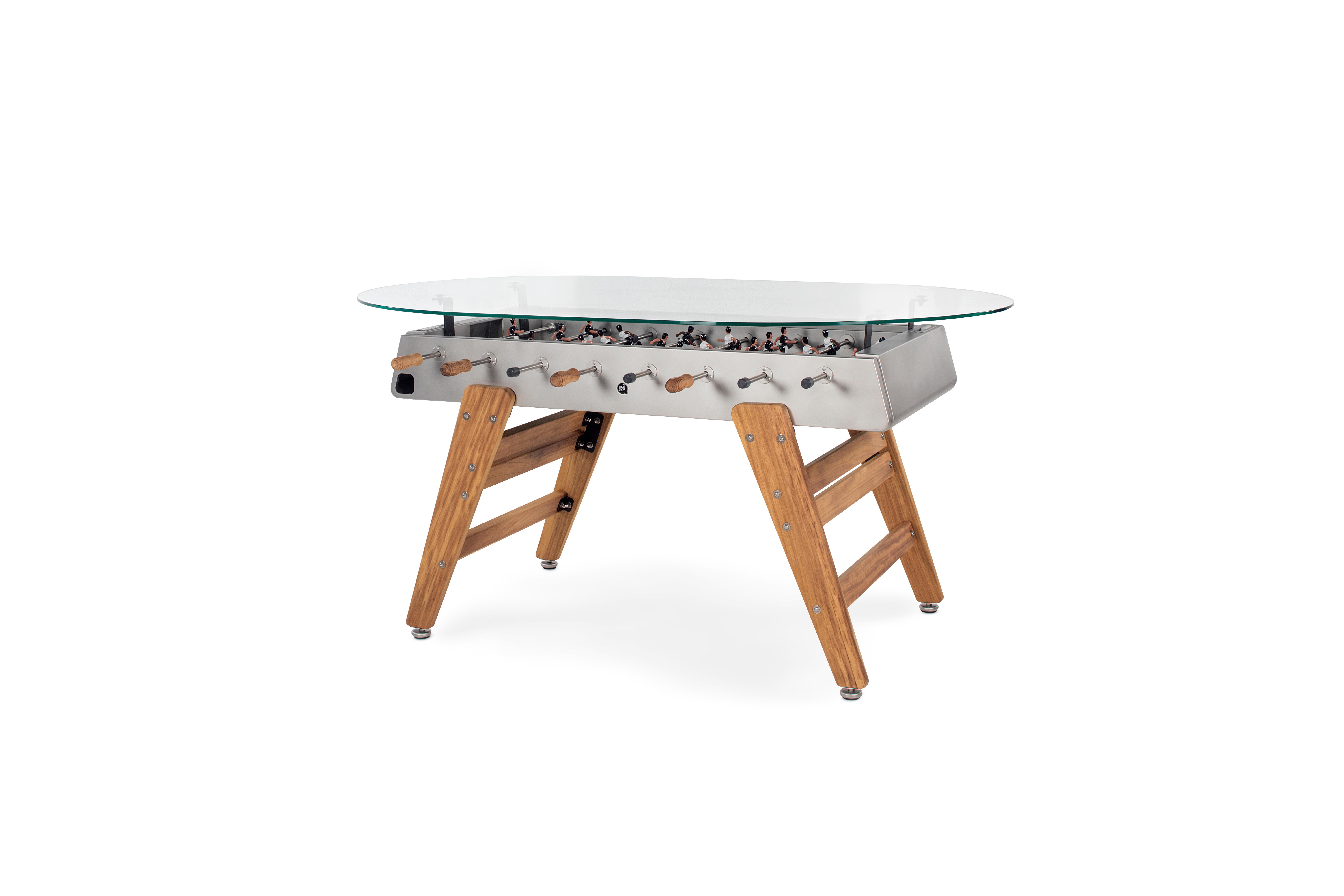 Stained White FOOSBALL DINING GAME TABLE RS3 WOOD by RS Barcelona For Sale