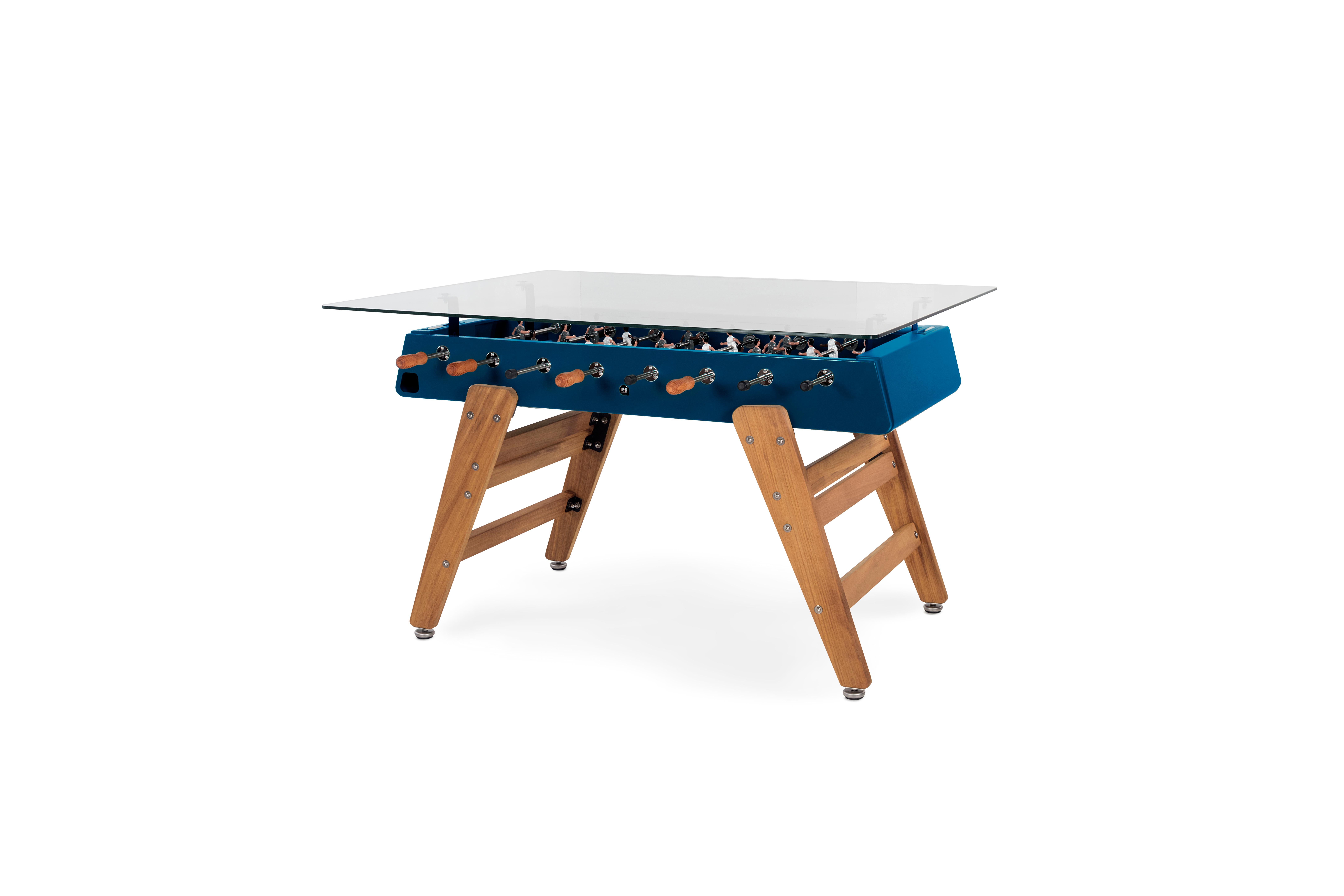 Contemporary White FOOSBALL DINING GAME TABLE RS3 WOOD by RS Barcelona For Sale