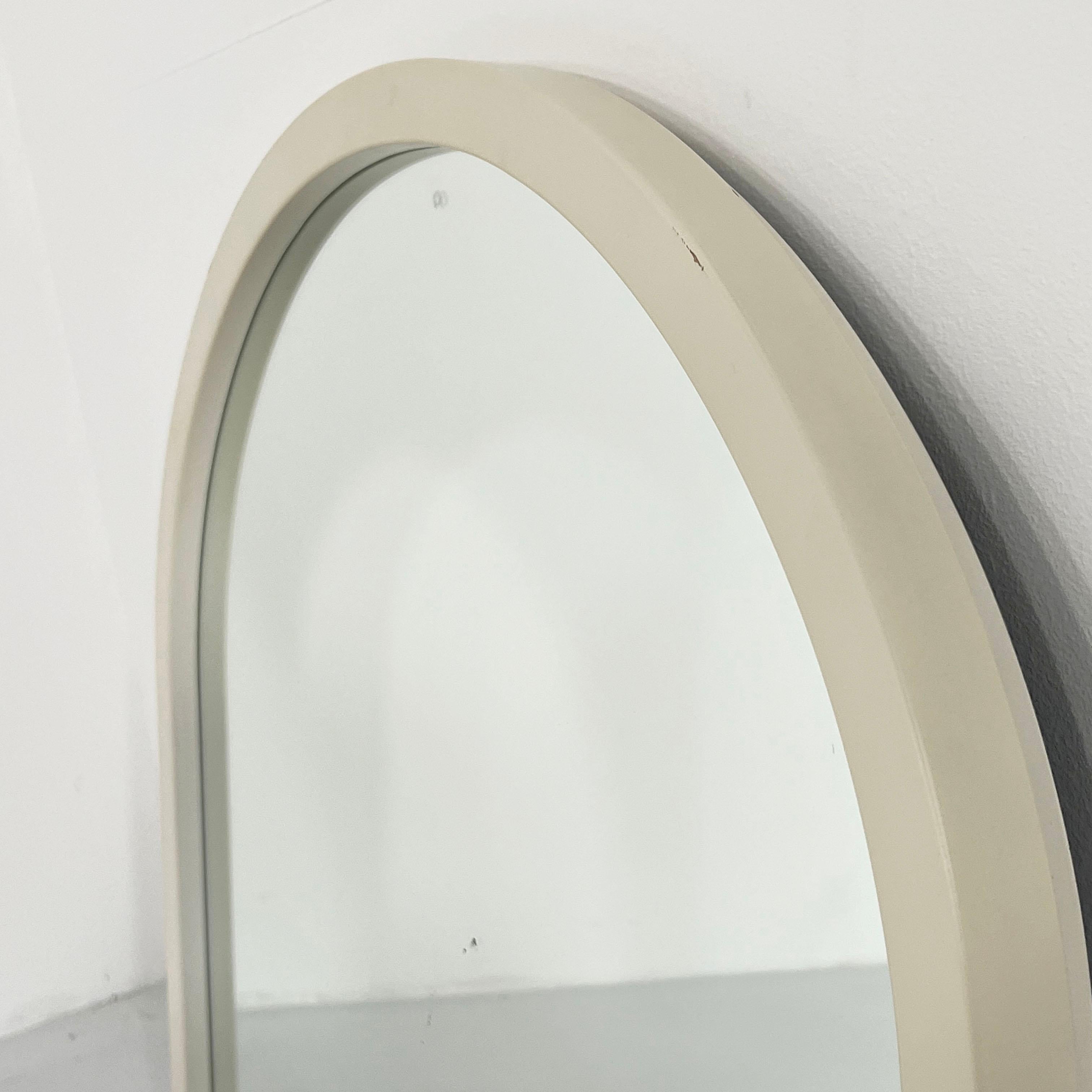 Late 20th Century White Frame Mirror Model 4720 by Anna Castelli Ferrieri for Kartell, 1980s