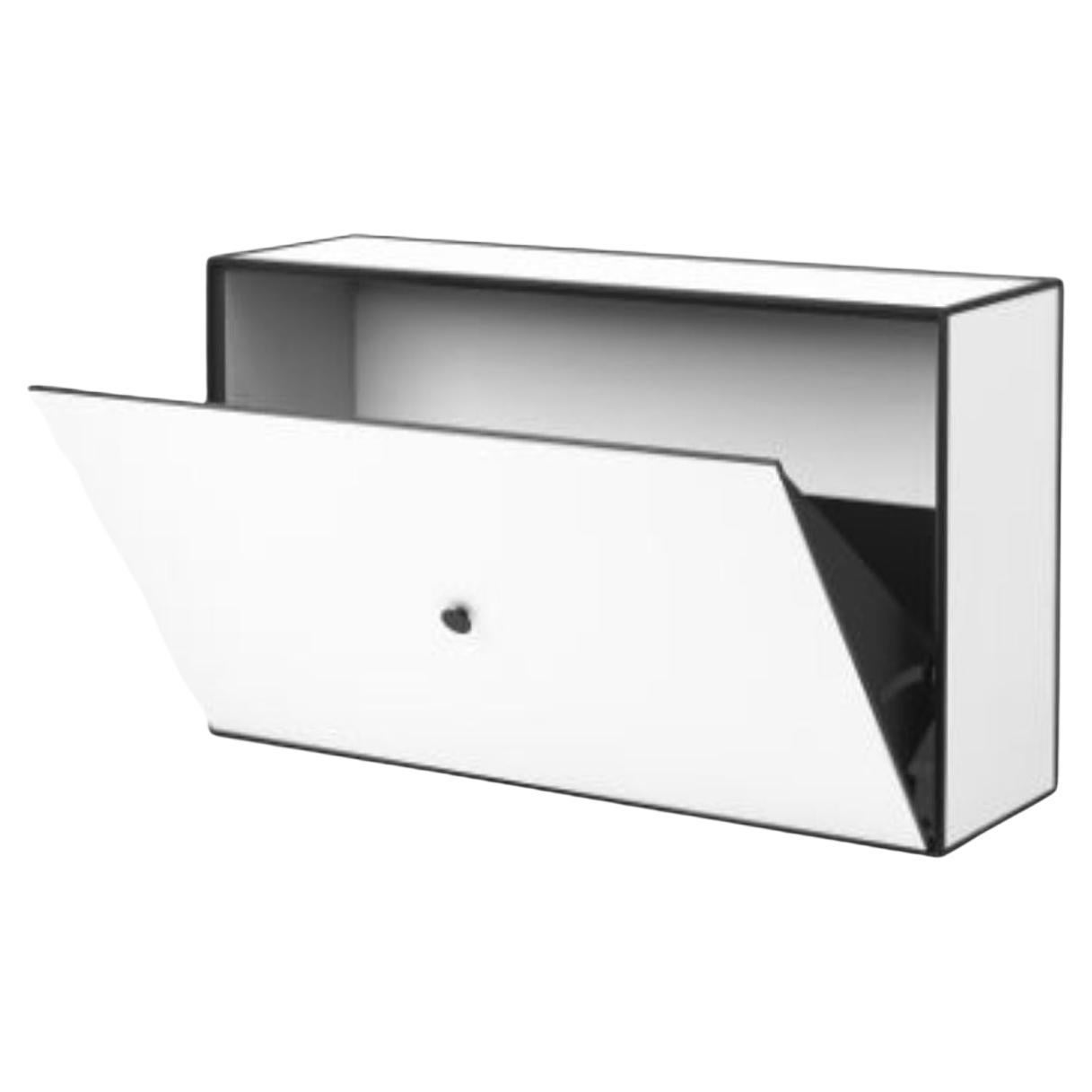 White Frame Shoe Cabinet by Lassen For Sale