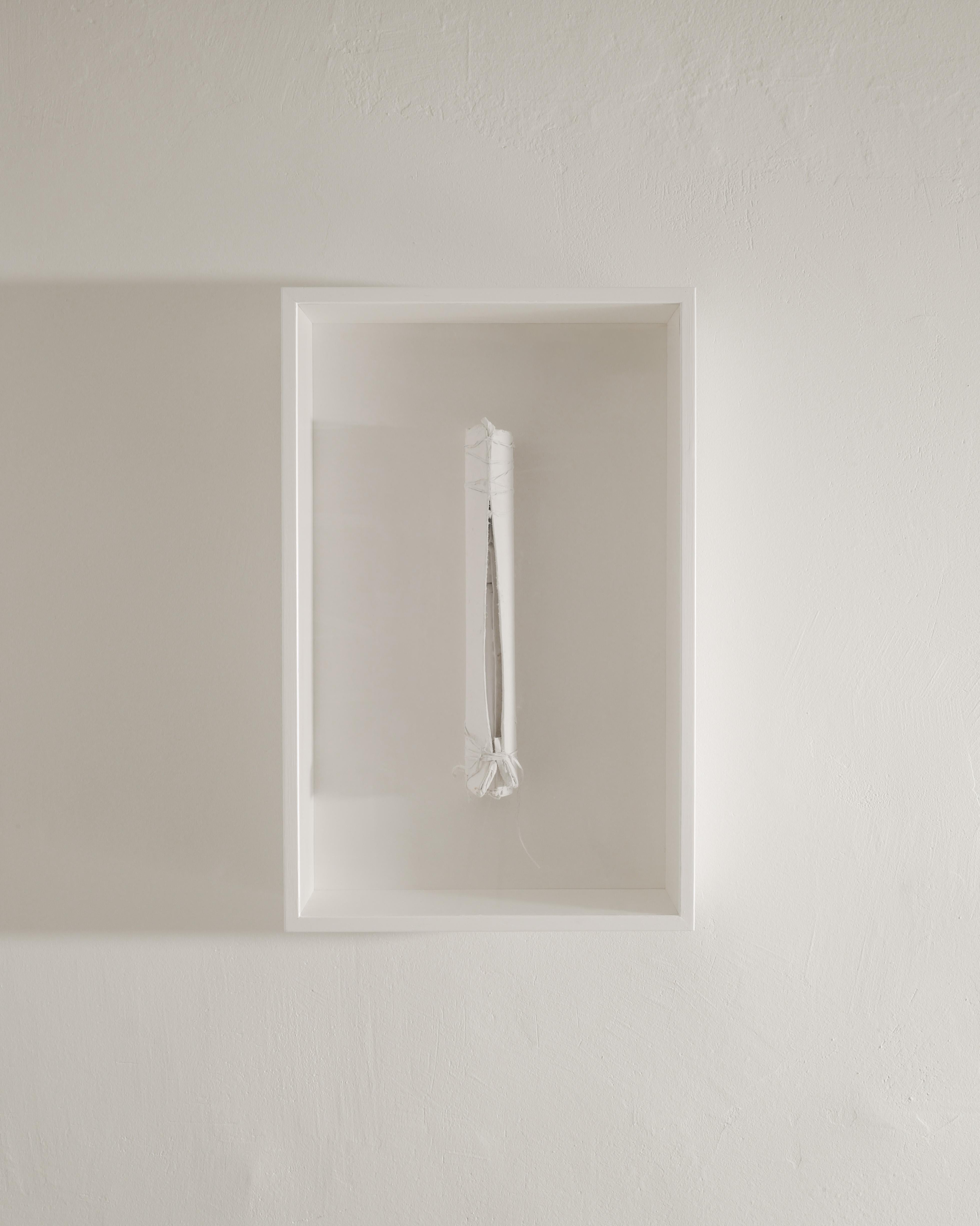 Weiß gerahmtes einzigartiges Objekt ohne Titel von Rune Hagberg, hergestellt in Schweden, 1960er Jahre  (Skandinavische Moderne) im Angebot