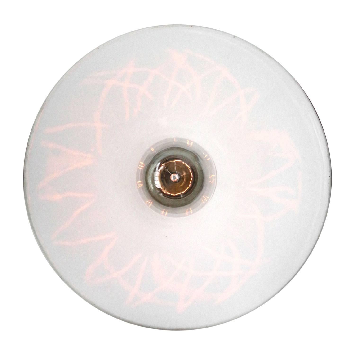 White French Opaline Glass Shade Pendants In Good Condition For Sale In Amsterdam, NL
