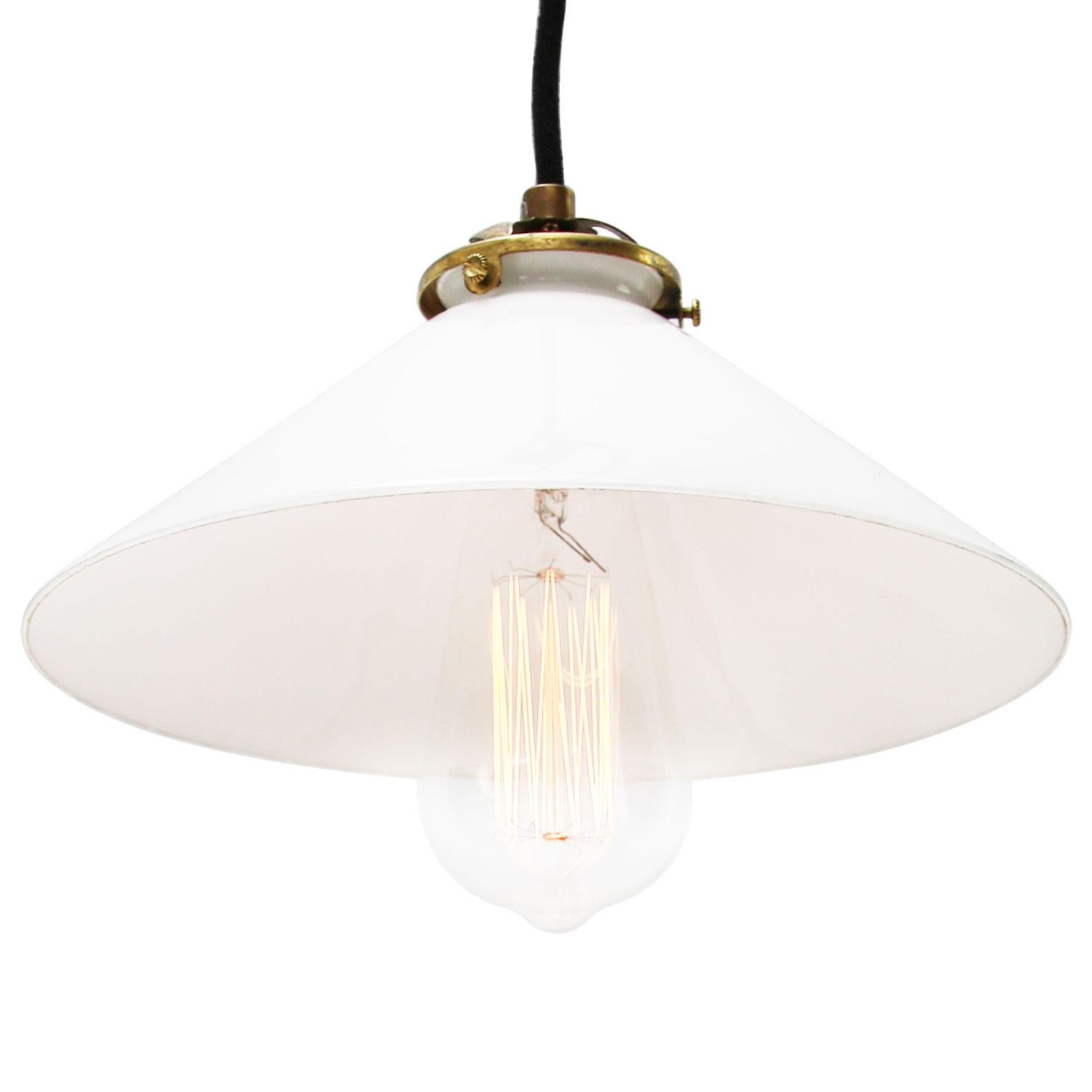 milk glass pendant light