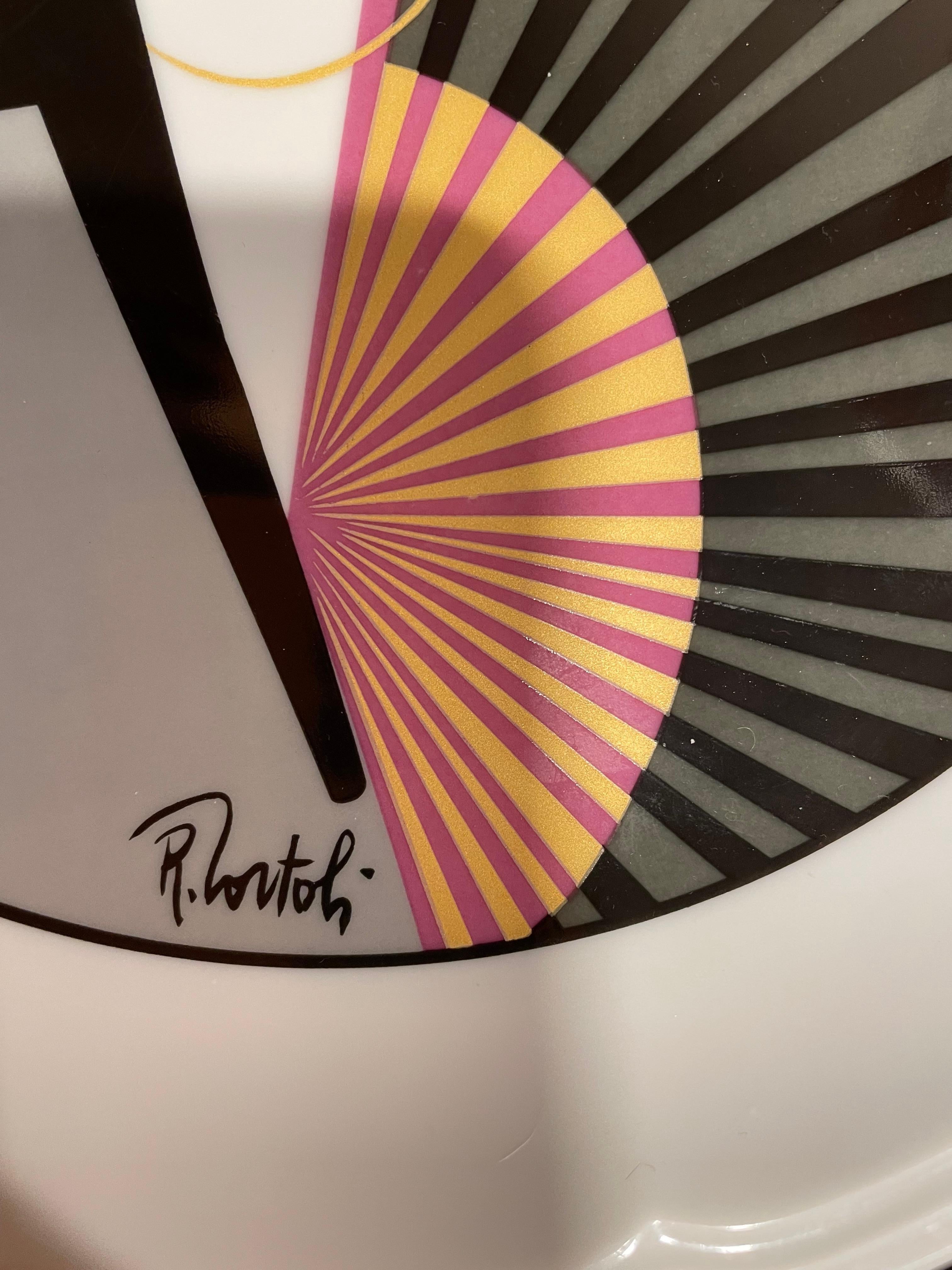 Platos de Cena o de Desierto de Porcelana Francesa Blanca Art Decó - Lote de 4 en venta 3