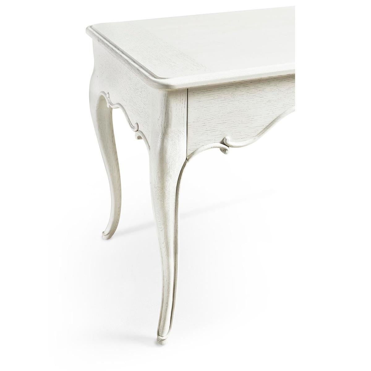 Wood White French Provincial Desk
