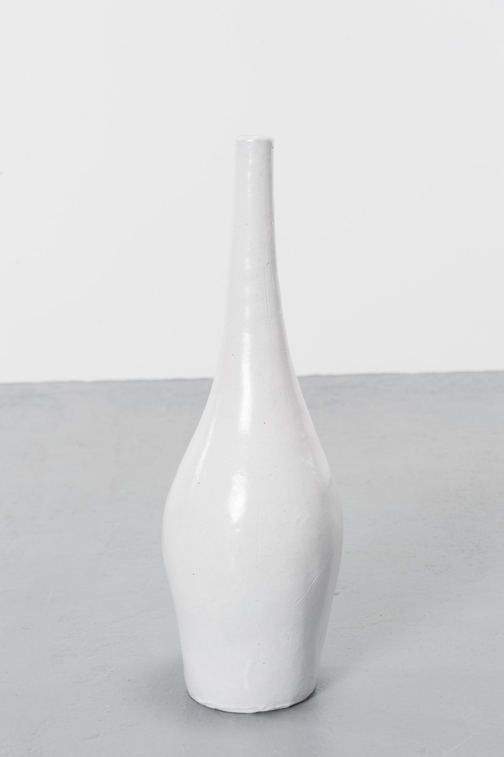 White French Vase in Ceramic by Robert and Jean Cloutier, circa 1960 In Excellent Condition For Sale In Villeurbanne, Rhone Alpes