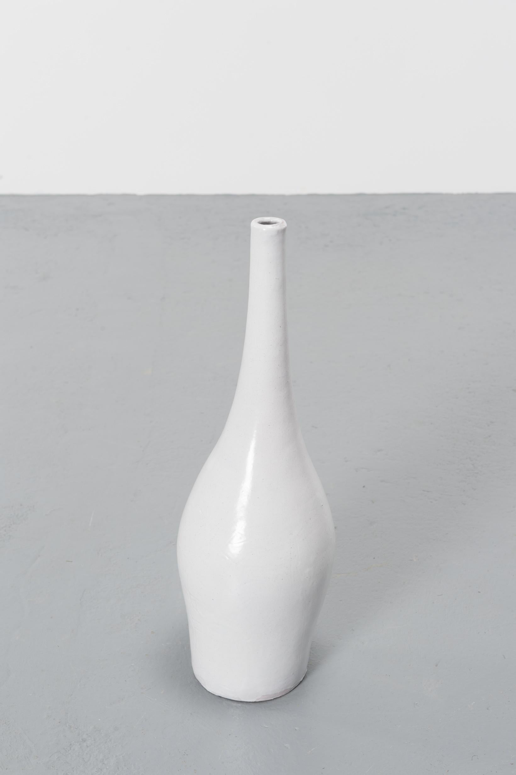 White French Vase in Ceramic by Robert and Jean Cloutier, circa 1960 For Sale 1