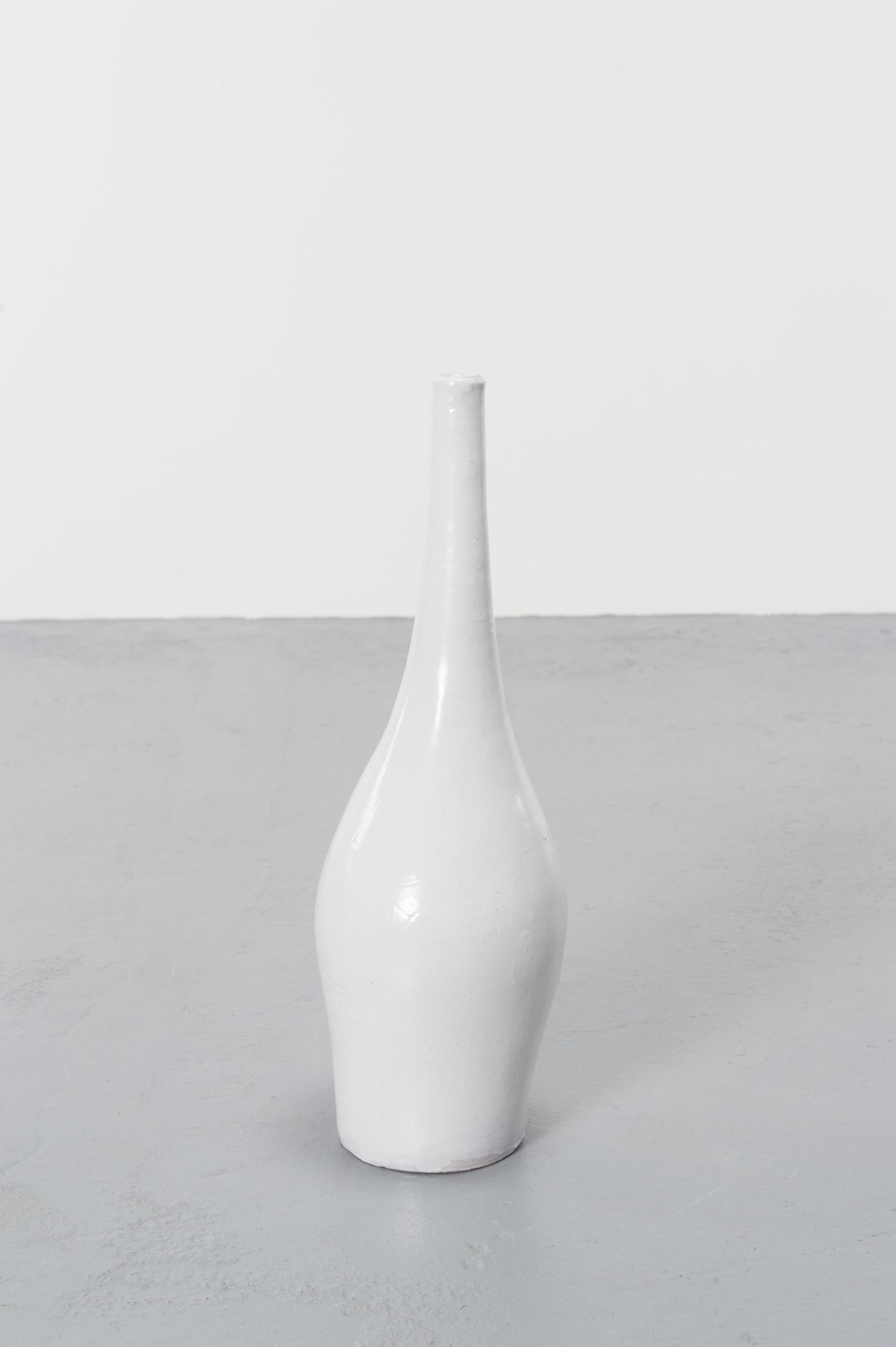 White French Vase in Ceramic by Robert and Jean Cloutier, circa 1960 For Sale 2