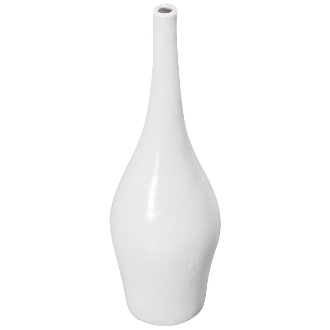 White French Vase in Ceramic by Robert and Jean Cloutier, circa 1960 For Sale