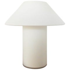 White Frosted Glass Table Lamp for Hala, The Netherlands, 1970s-1980s