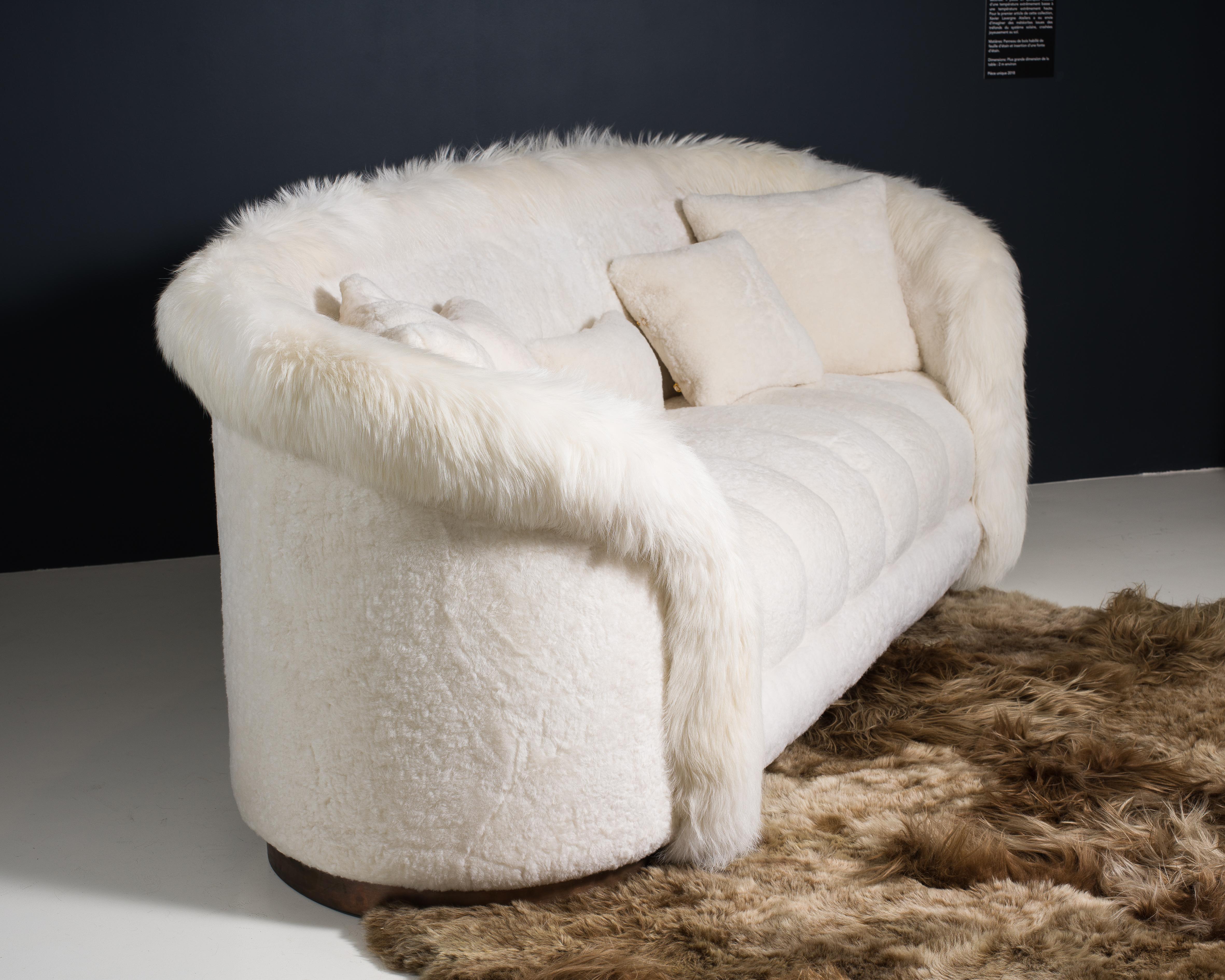 White Fur Sofa, The Lady, Limited Edition 1