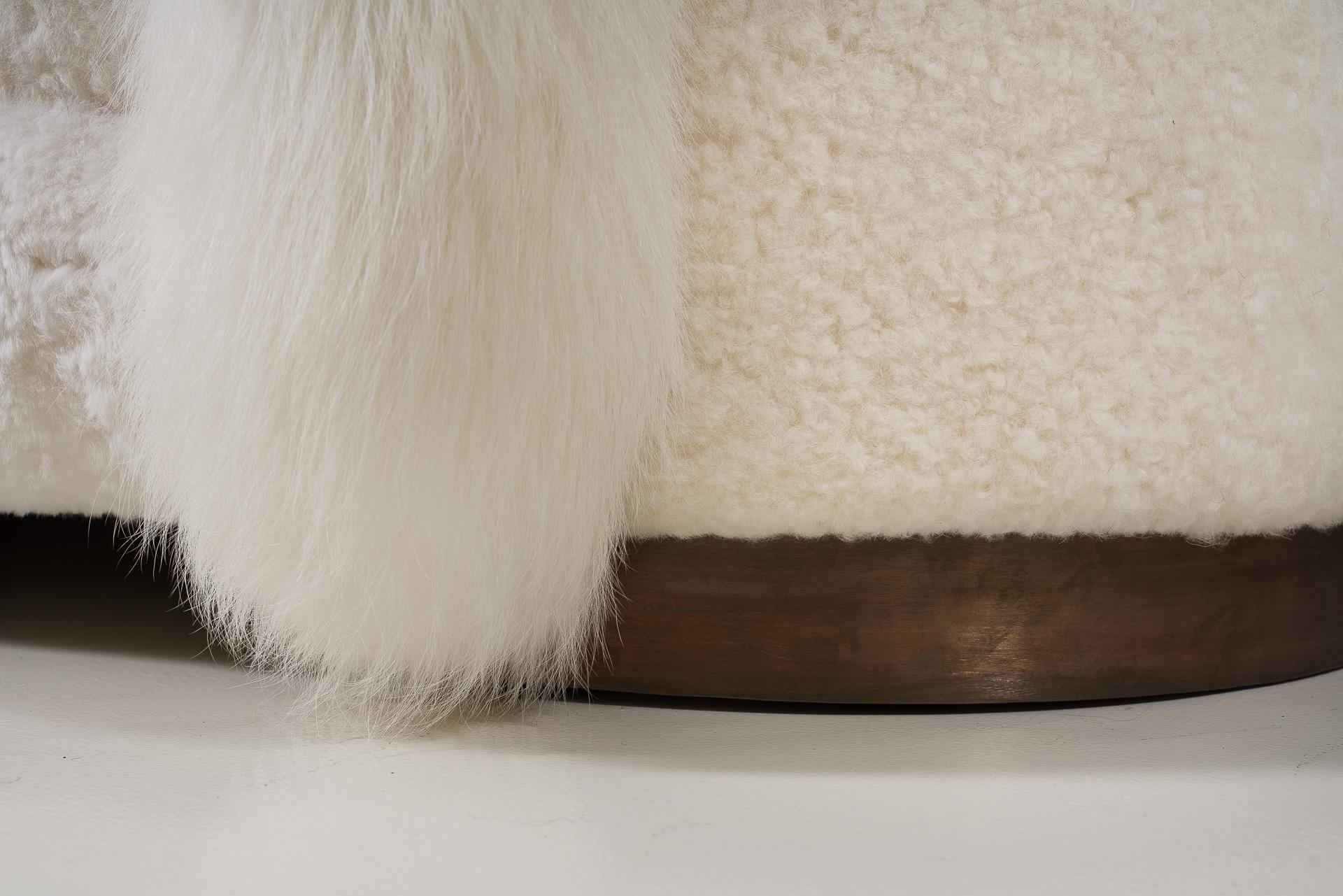 French White Fur Sofa, The Lady, Limited Edition