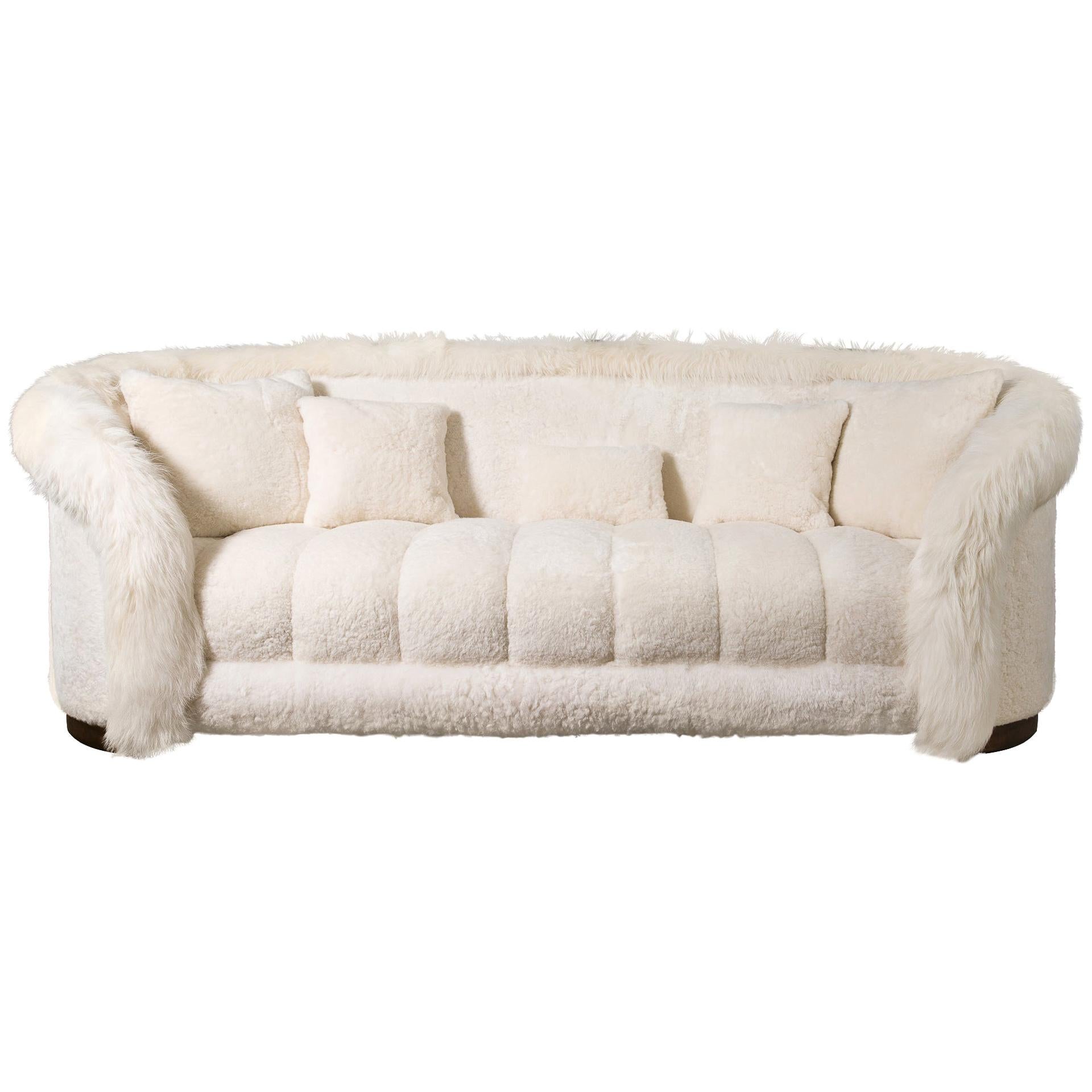 White Fur Sofa, The Lady, Limited Edition