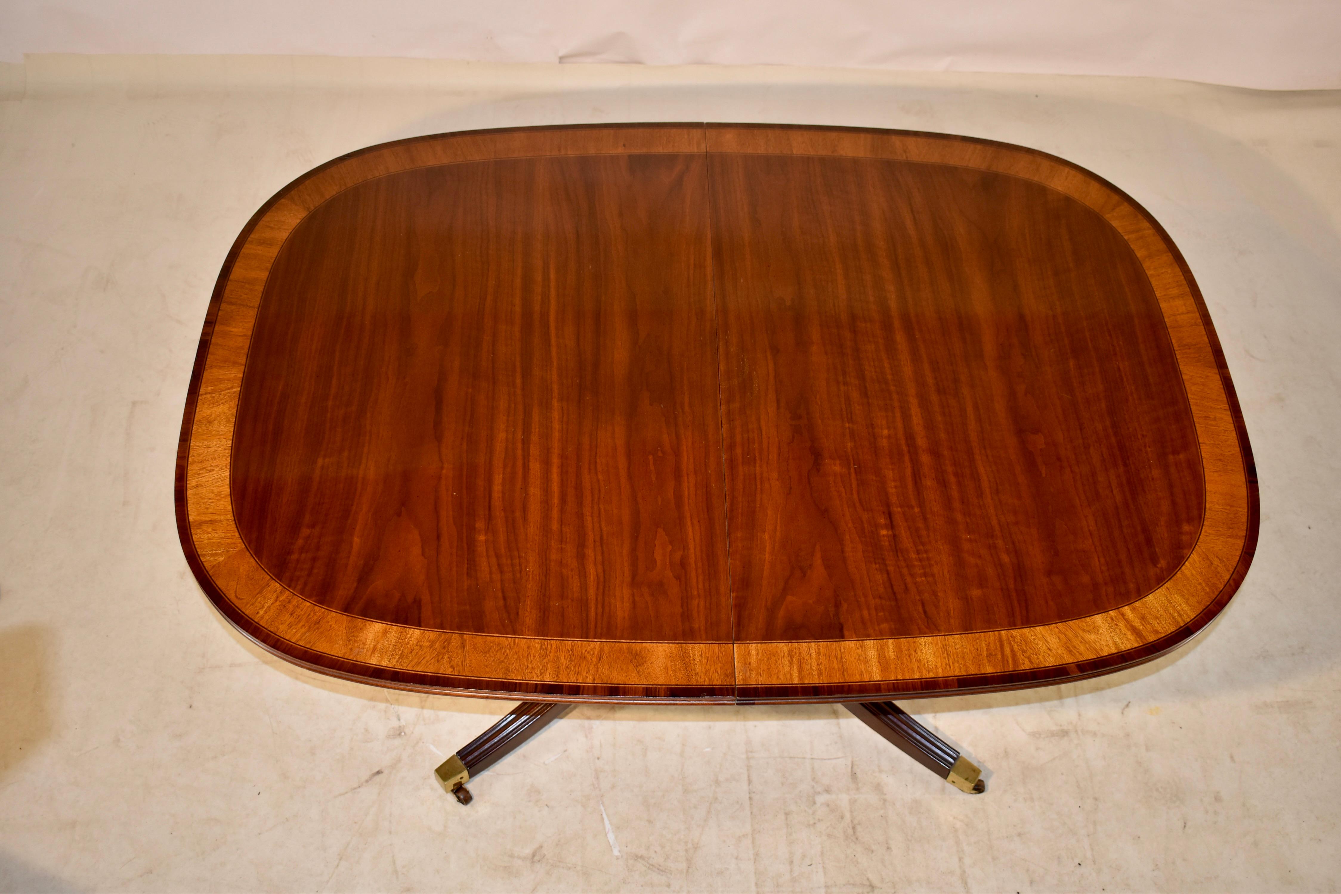 White Furniture Company Dining Table with Two Leaves at 1stDibs