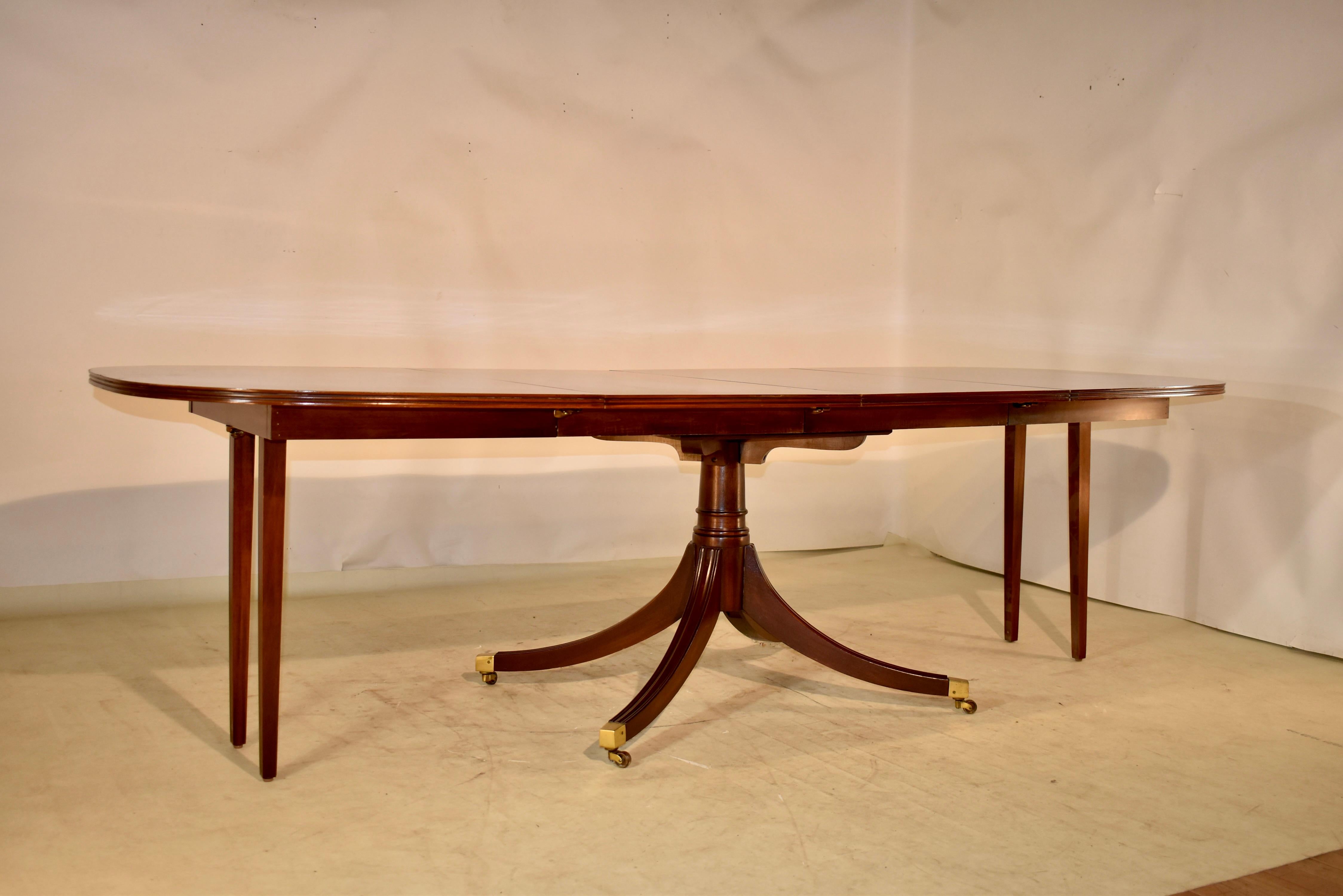 White Furniture Company Dining Table with Two Leaves at 1stDibs