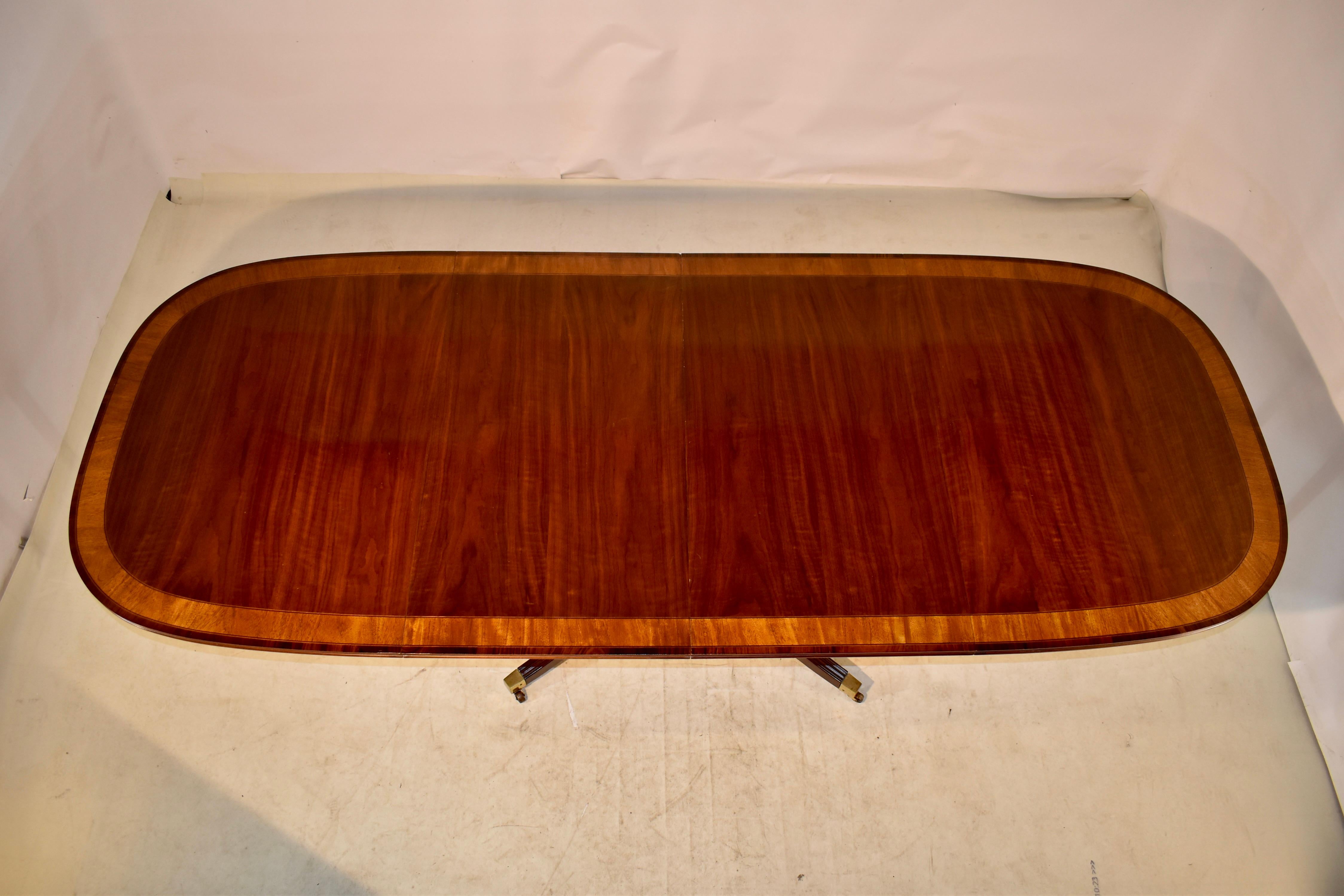 White Furniture Company Dining Table with Two Leaves at 1stDibs