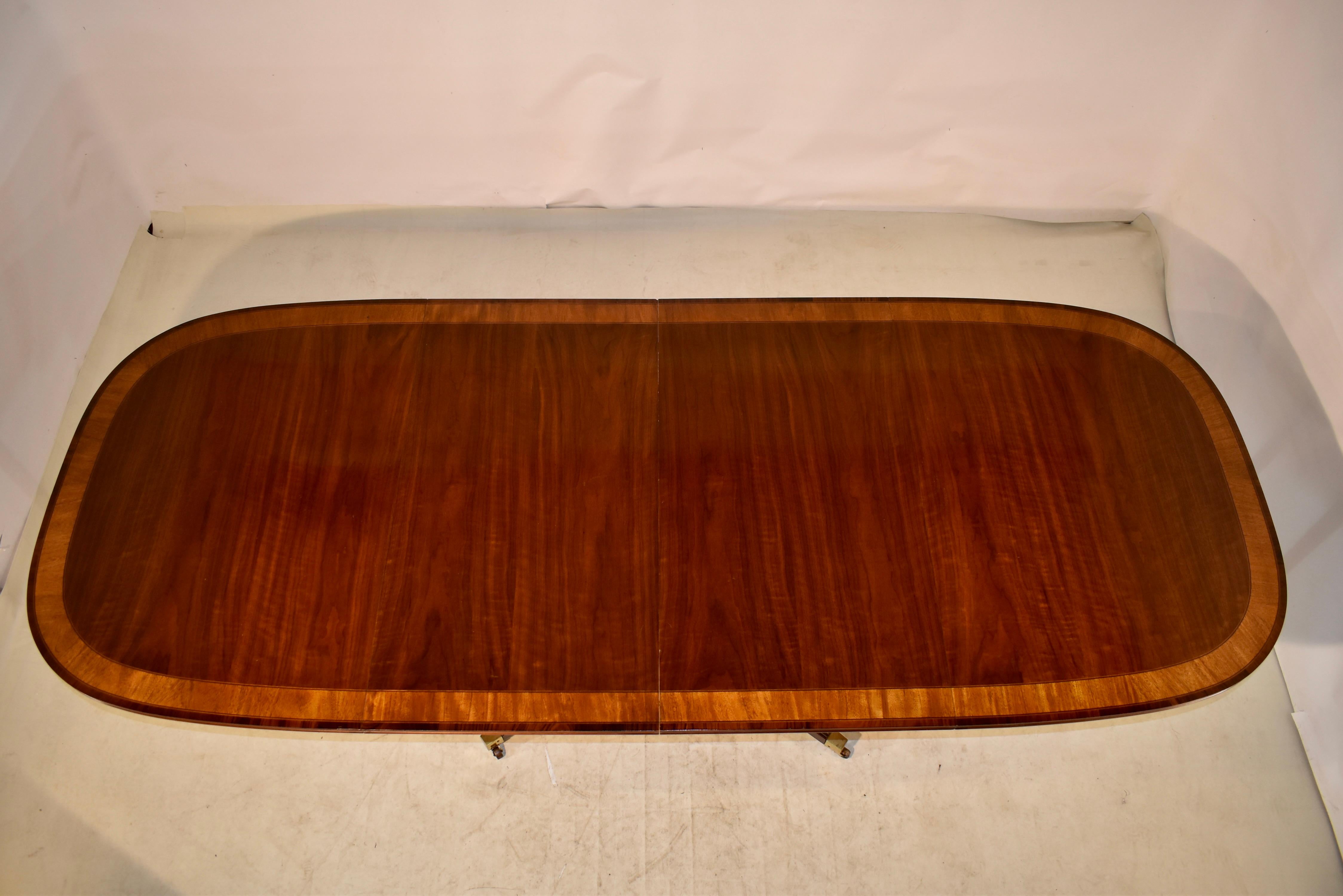 White Furniture Company Dining Table with Two Leaves at 1stDibs