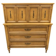 White Furniture Italian Tuscan Style Fruitwood Chest and Chest of Drawers