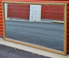 White Furniture Mid Century Modern Bisque Maple Wall Mirror