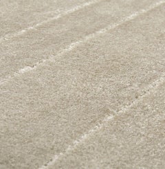 White Garden Rug in Hand-Tufted Botanical Silk by Rug'Society