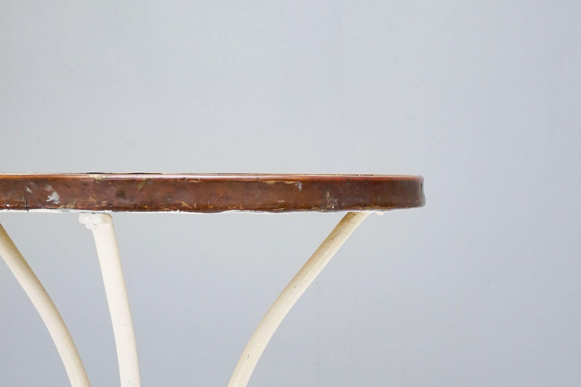Fin du XIXe siècle Table de jardin blanche en vente