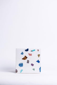 White Gemstone Terrazzo Vase or Planter