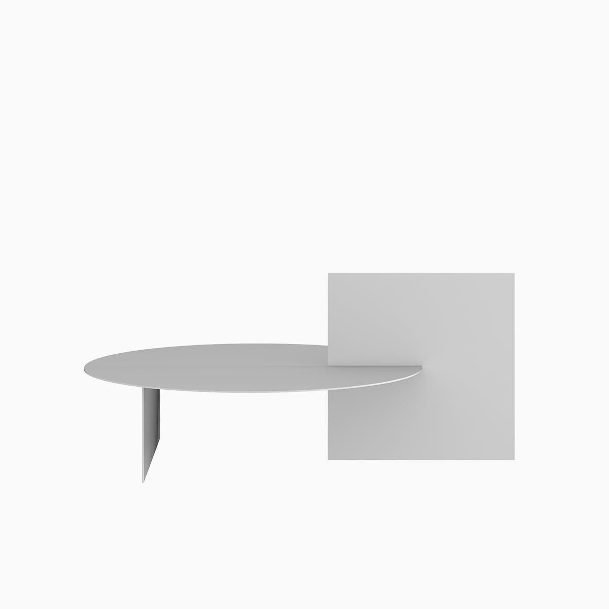 Mexican White Geometric Coffee Table For Sale