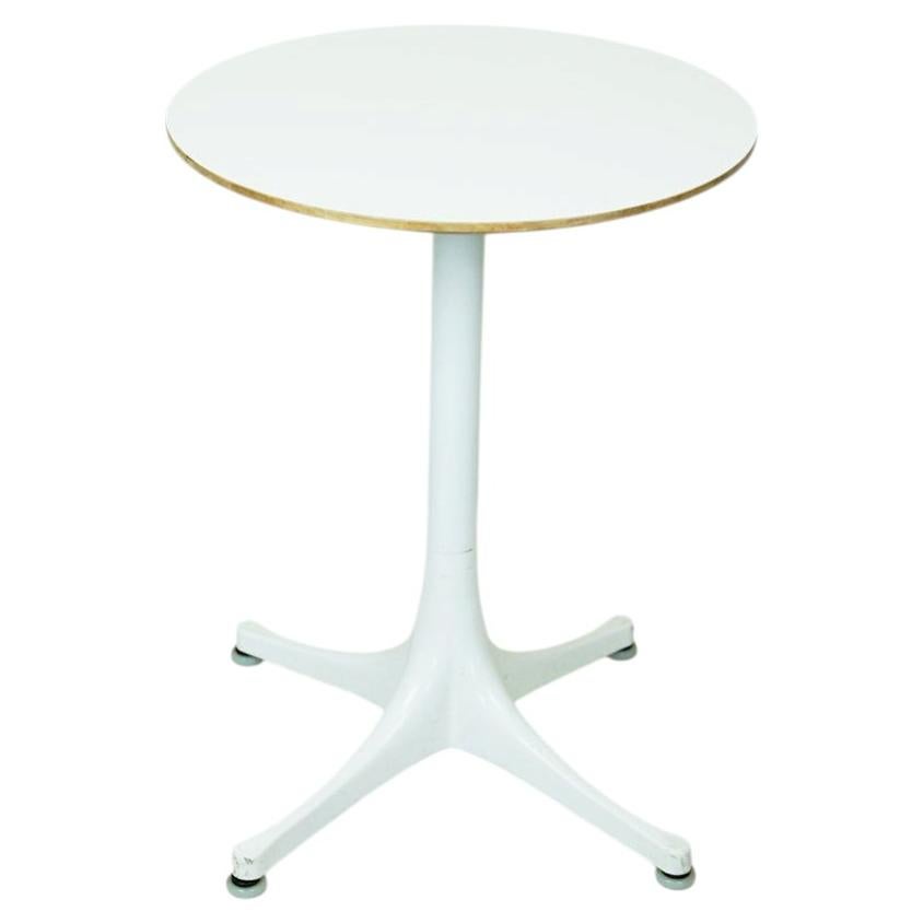 George Nelson Pedestal Coffee Table by Herman Miller, White Laminate For Sale