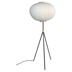 White German Midcentury Tripod Floor Lamp, 1950s 1960s