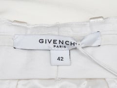 Pantalón blanco de lana Givenchy con pernera ancha Talla FR 42