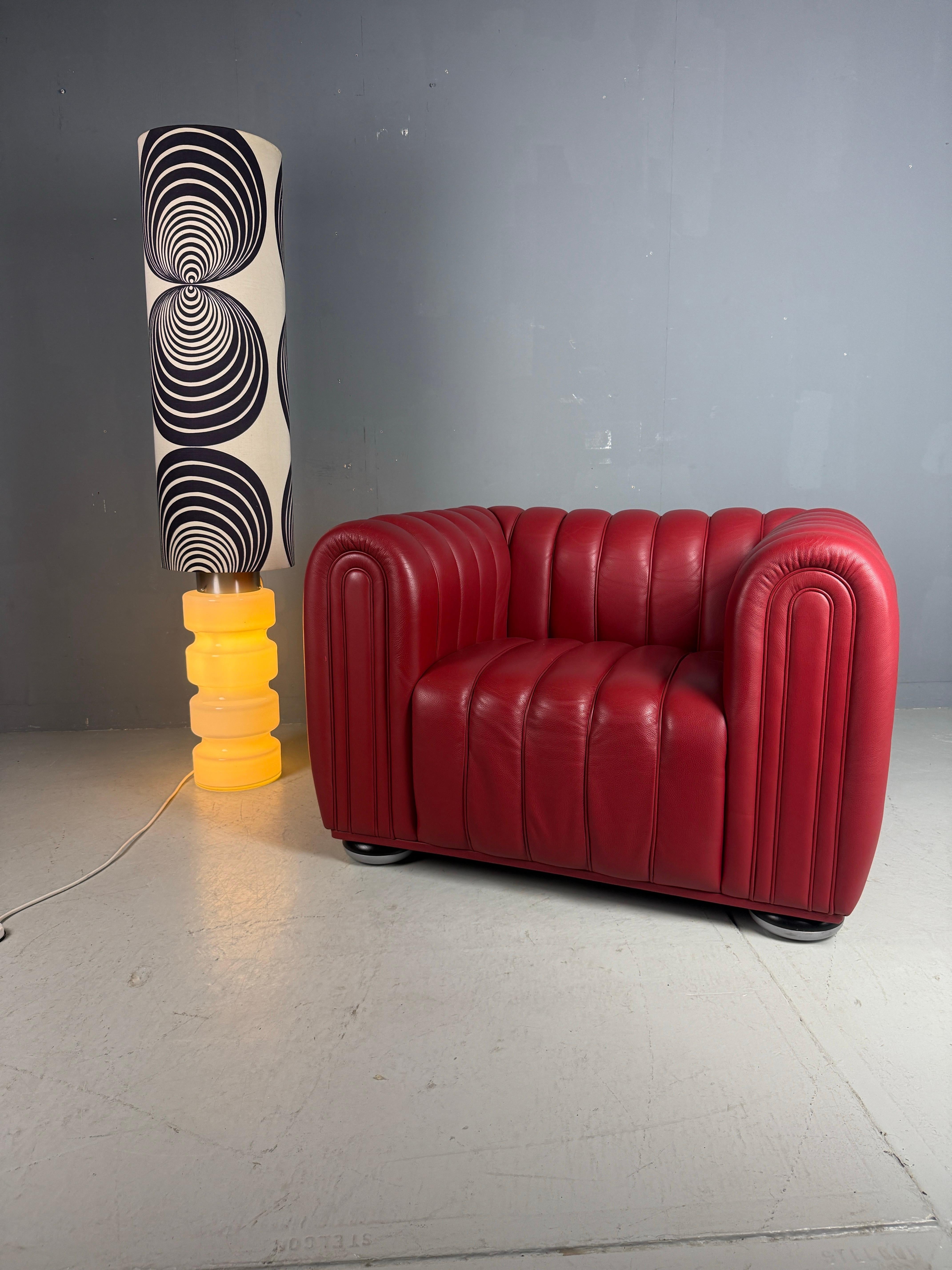 Weißes Glas 59 Zoll Stehlampe- 3-Wege-Schalter- siebziger Jahre Lampenschirm -Deutschland- im Angebot 6