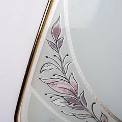 White Glass and Brass Ornate Flower Wall Sconces