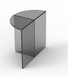 White Glass "Fifty Tall" Coffee Table, Sebastian Scherer