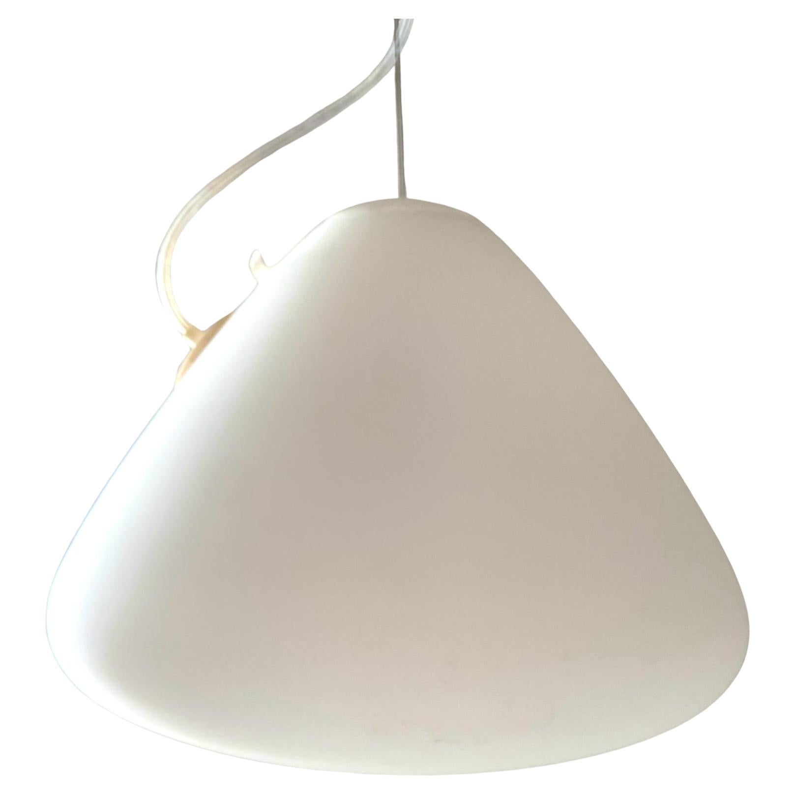 Post-Modern White glass pendant 