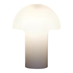 White Glass Table Lamp by Peill & Putzler, Germany, 1970s