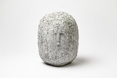 Sculpture en céramique émaillée blanche de Gisèle Buthod-Garçon, circa 1980-1990