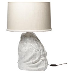 Lampe à poser en céramique émaillée blanche d'Hervé Rousseau, 2022 / Réf 18