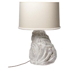 Lampe à poser en céramique émaillée blanche d'Hervé Rousseau, 2022 / Réf 20
